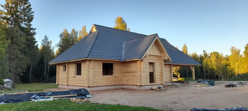 Eterniitkatuse paigaldus, uued sarikad. Viljandimaa,Metsaküla,Lepikmäe